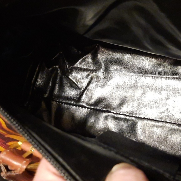 Salvatore Ferragamo Women's Satchel - Black and Brown Floral - Picture 9 of 12